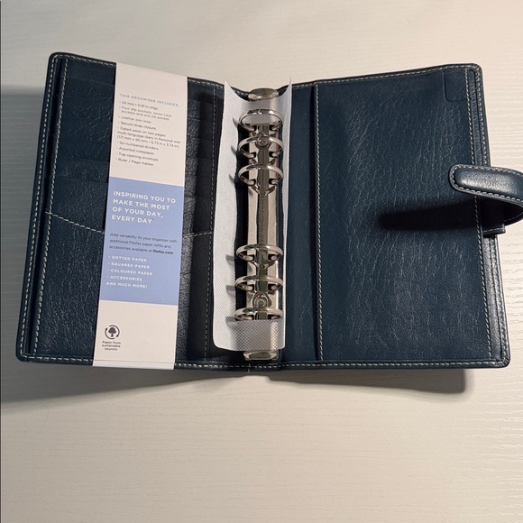 Filofax Holborn Blue Personal Binder - Picture 4 of 5